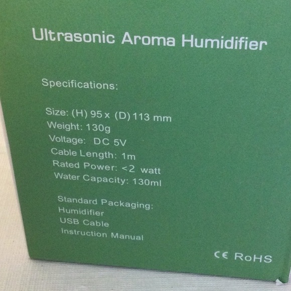 Ultrasonic Aroma Humidifier with LED - Picture 4 of 5